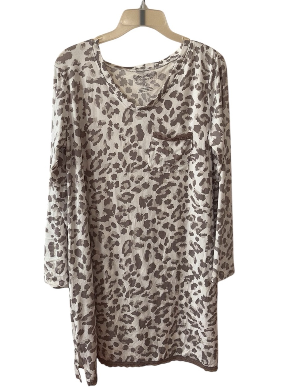 Kathy Ireland Sleepwear Animal Print Nightwear